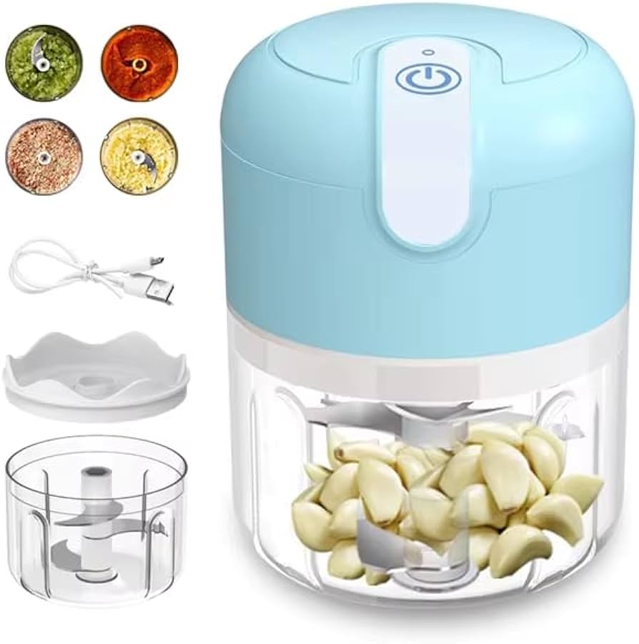 Electric Mini Food Chopper | USB Rechargeable Vegetable & Garlic Cutter for Kitchen